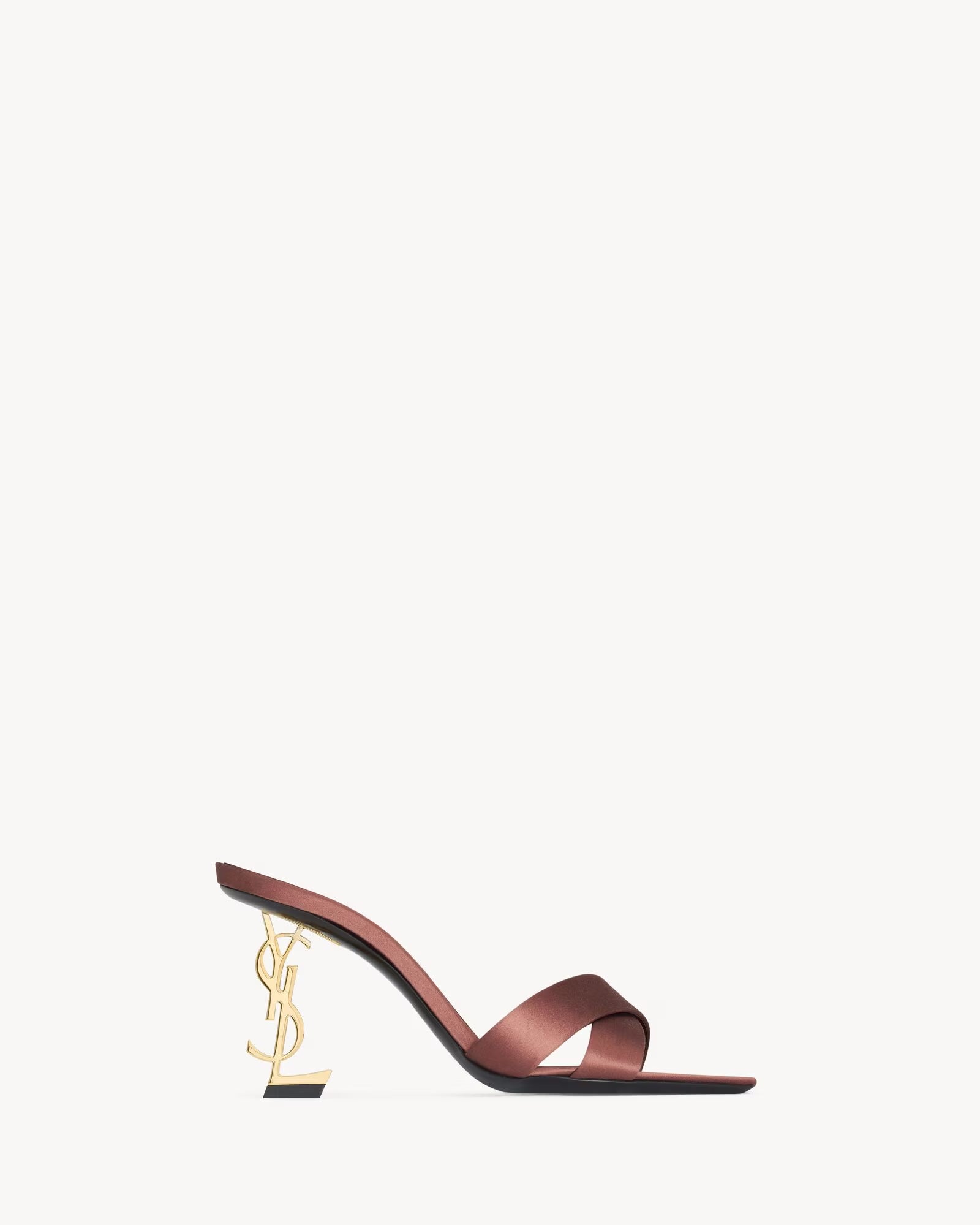 Opyum mules in satin crepe
