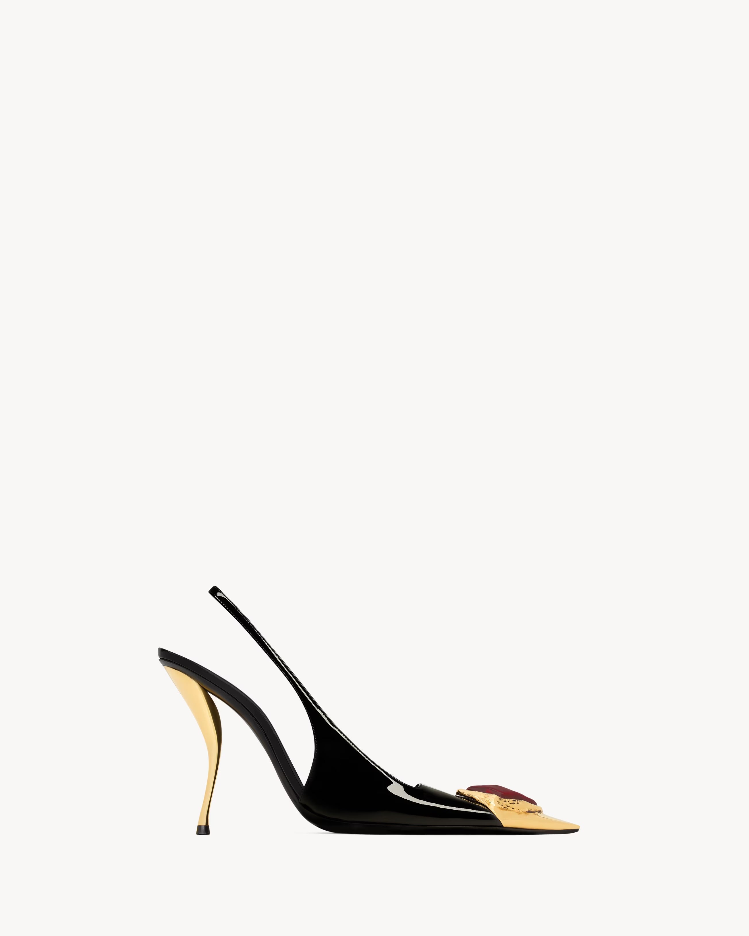Loulou slingback pumps in patent leather