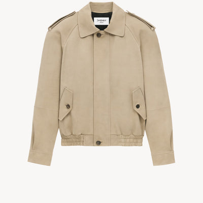 Bomber jacket in nubuck